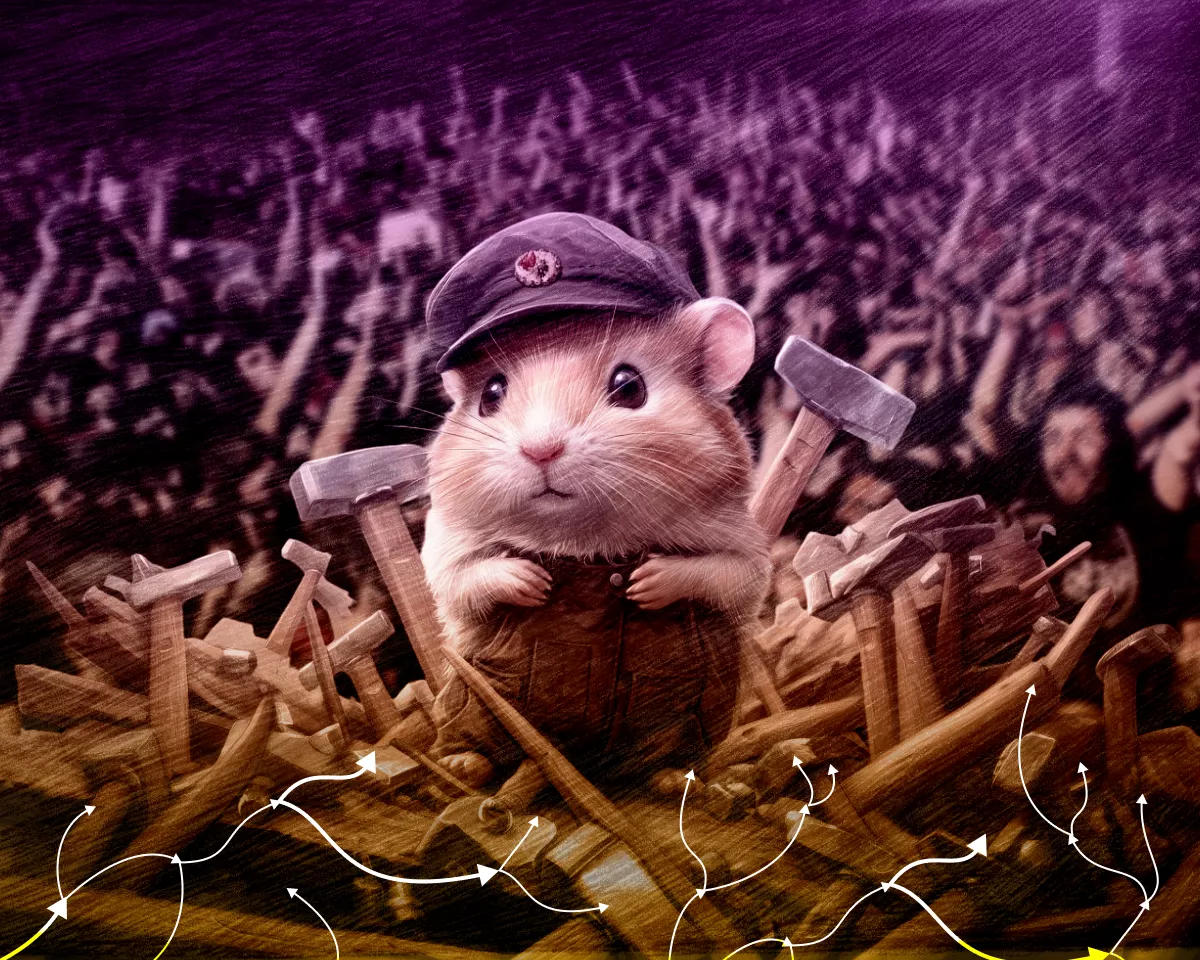 хомяка в шапочке с неоднозначной репутацией humster crypto